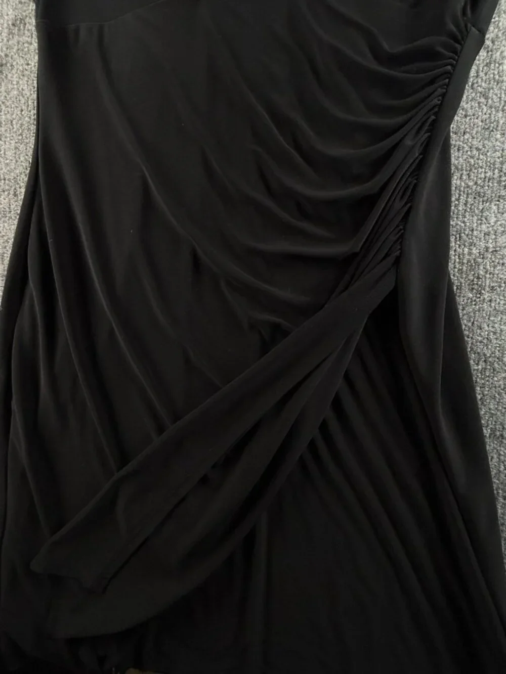 Lauren Ralph Lauren Black Dress Size Women 16 Stretch Sleeveless V Neck Knee - Picture 12 of 16